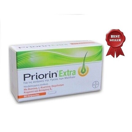 

Priorin Extra Natural Пероральная добавка против выпадения волос, 30 капсул, Bayer