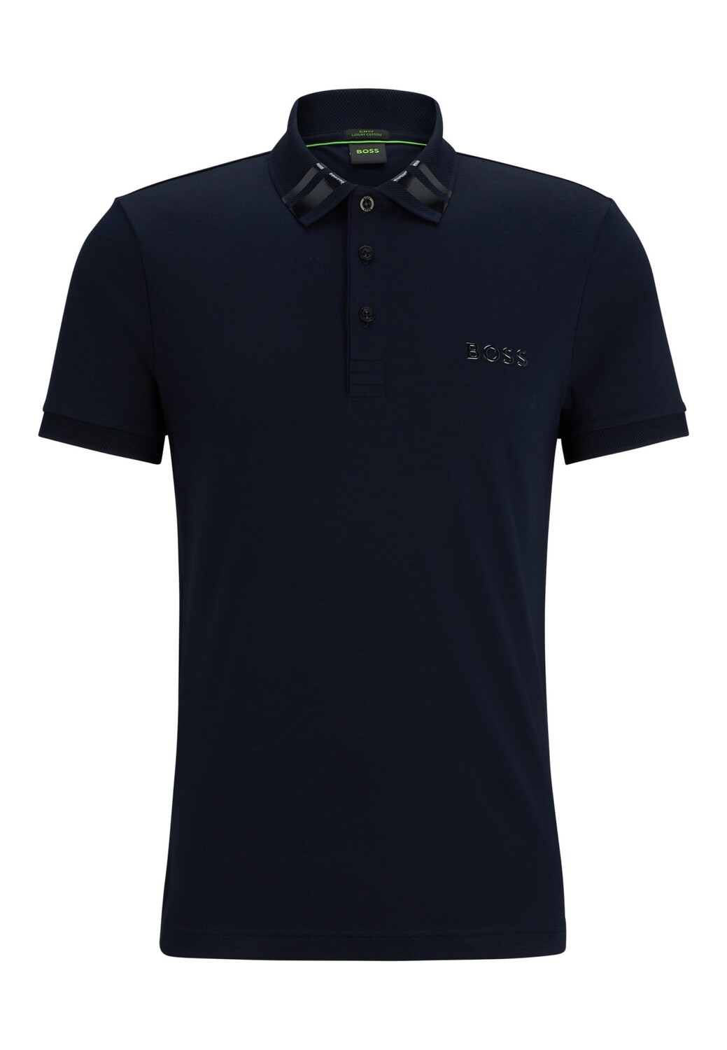 

Рубашка поло BOSS PAULE MIRROR Slim Fit, темно-синий