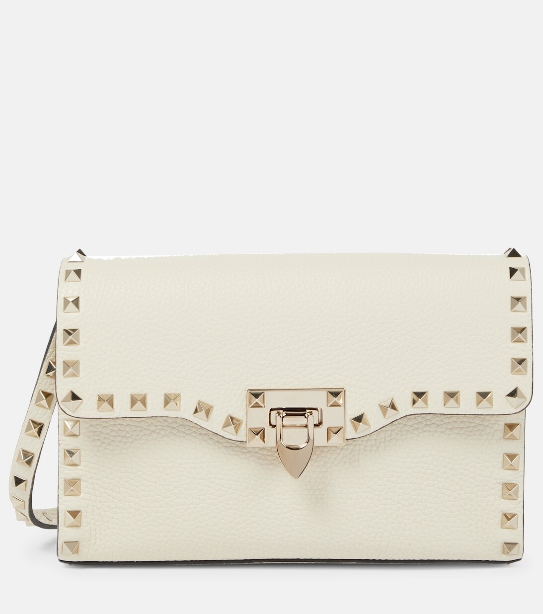 

Valentino Garavani Rockstud Маленькая кожаная сумка через плечо Valentino Garavani, белый
