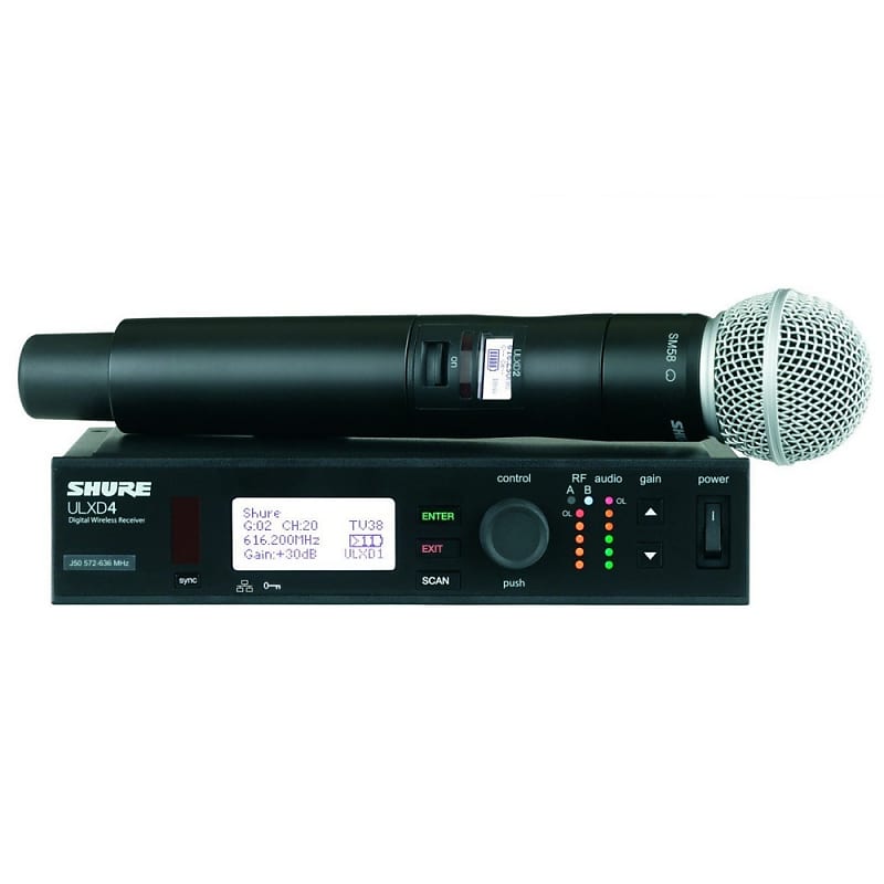 Беспроводная микрофонная система Shure ULXD2 / SM58=-G50 shure wa723 wht корпус для передатчика glx d2 sm58 beta58 цвет белый