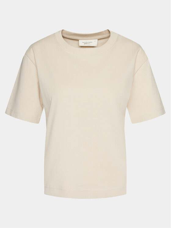 

Футболка стандартного кроя Gina Tricot, бежевый