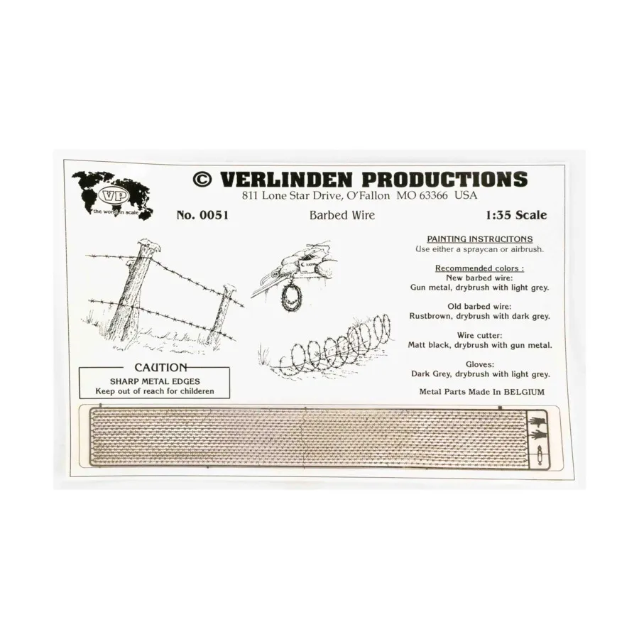 

Колючая проволока (масштаб 1/35), Modeling Supplies (Verlinden Production)