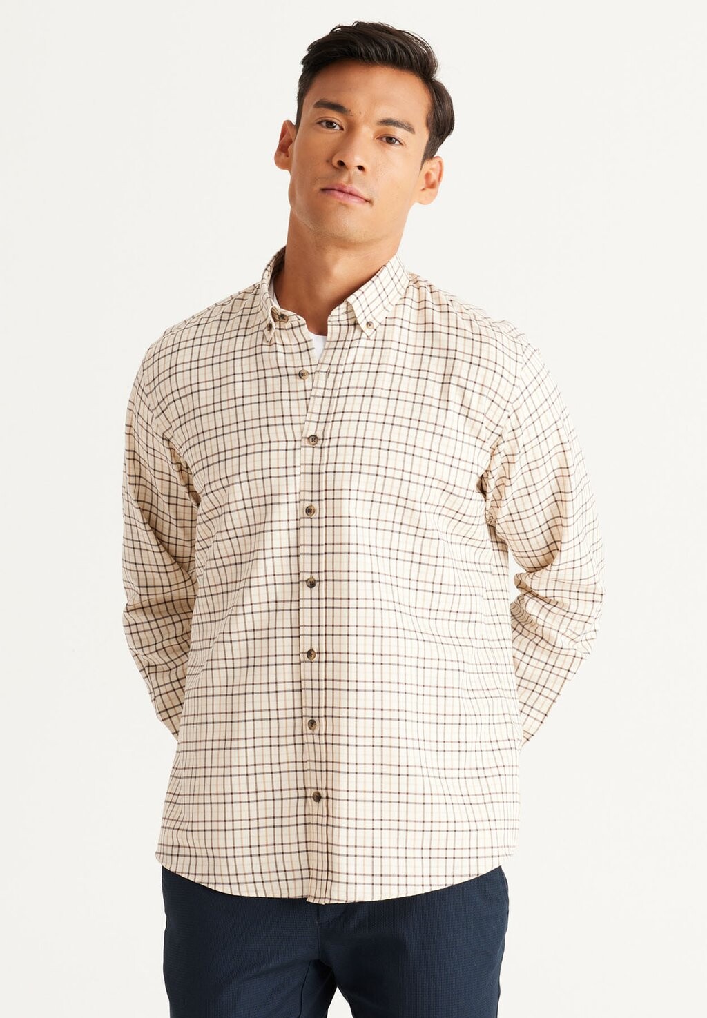 

Рубашка COMFORT FIT PAINTED YARN AC&CO / ALTINYILDIZ CLASSICS, цвет Comfort Fit Painted Yarn Shirt
