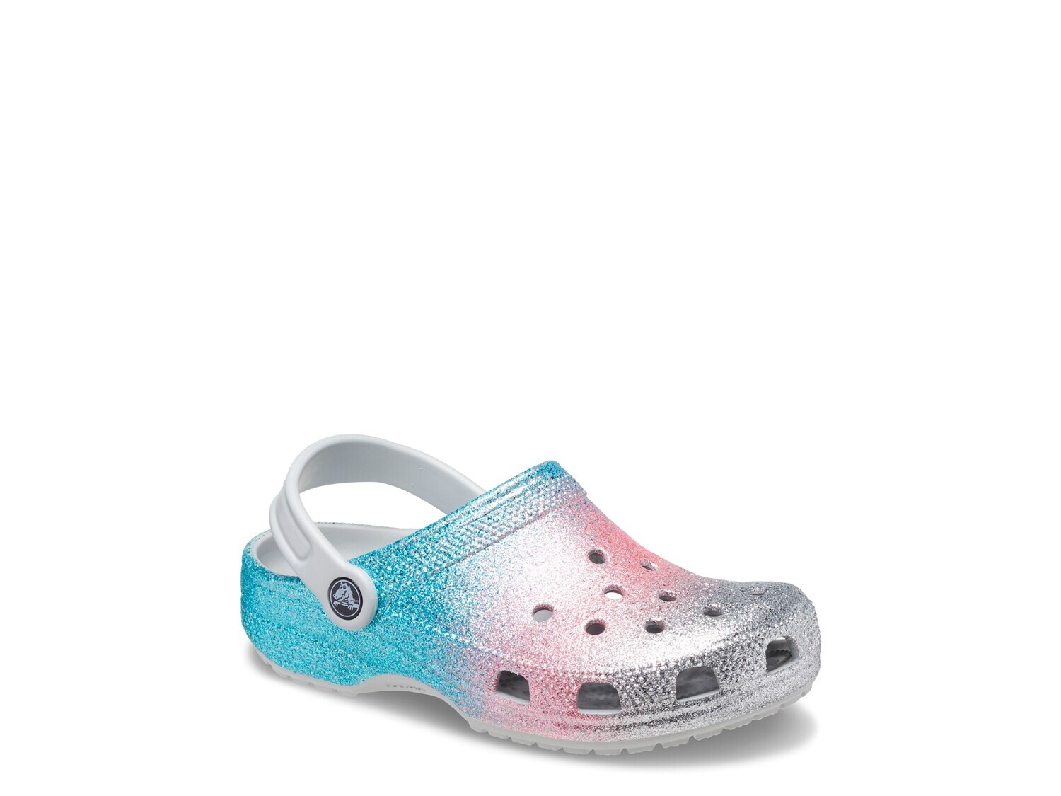 

Сабо с блестками — детские Crocs, мультиколор