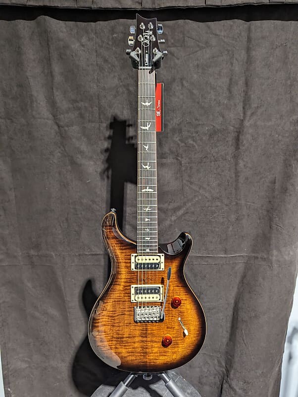 

Электрогитара PRS SE Custom 24 Black Gold Burst Electric Guitar w/ Gig Bag