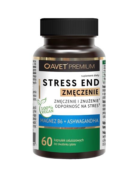 цена Avet Pharma Stress End Zmęczenie препарат, уменьшающий чувство усталости и утомления, 60 шт.