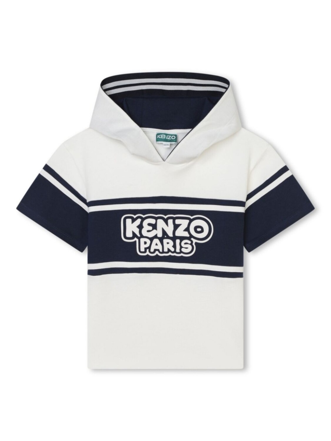

Kenzo Kids футболка с капюшоном и логотипом, белый