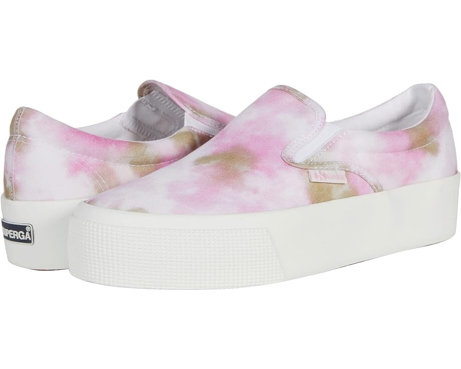 Кроссовки Superga 2306 - Print, цвет Pink/Beige Tie-Dye кроссовки superga 2790 print цвет pink tie dye