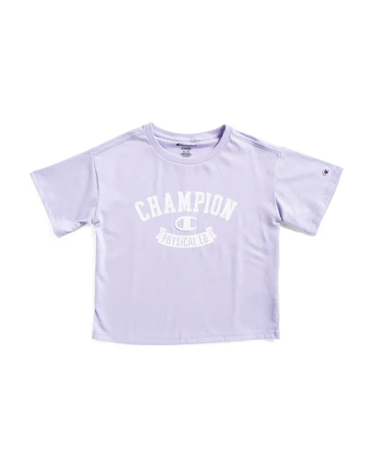

Футболка с рисунком для больших девочек Champion, цвет Lavender