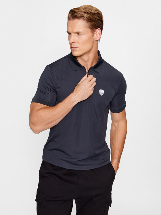 

Рубашка поло стандартного кроя Ea7 Emporio Armani, синий