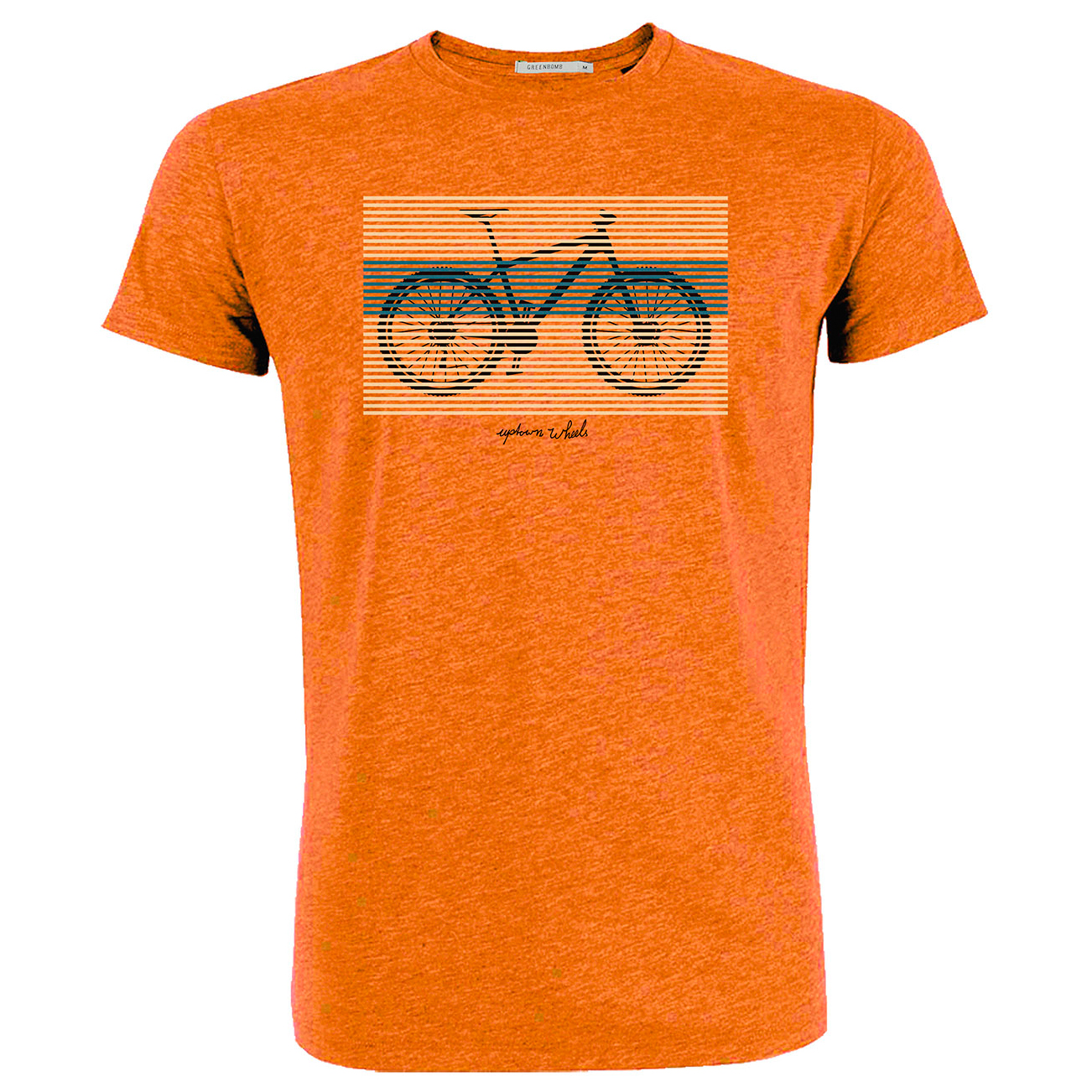 

Футболка Greenbomb Bike Urban Cycle Guide s, цвет Black Heather Orange