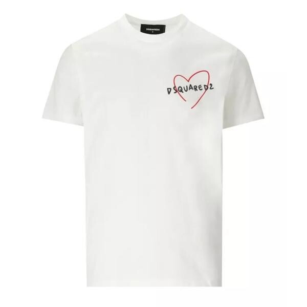 

Футболка cool fit heart t-shirt Dsquared2, белый
