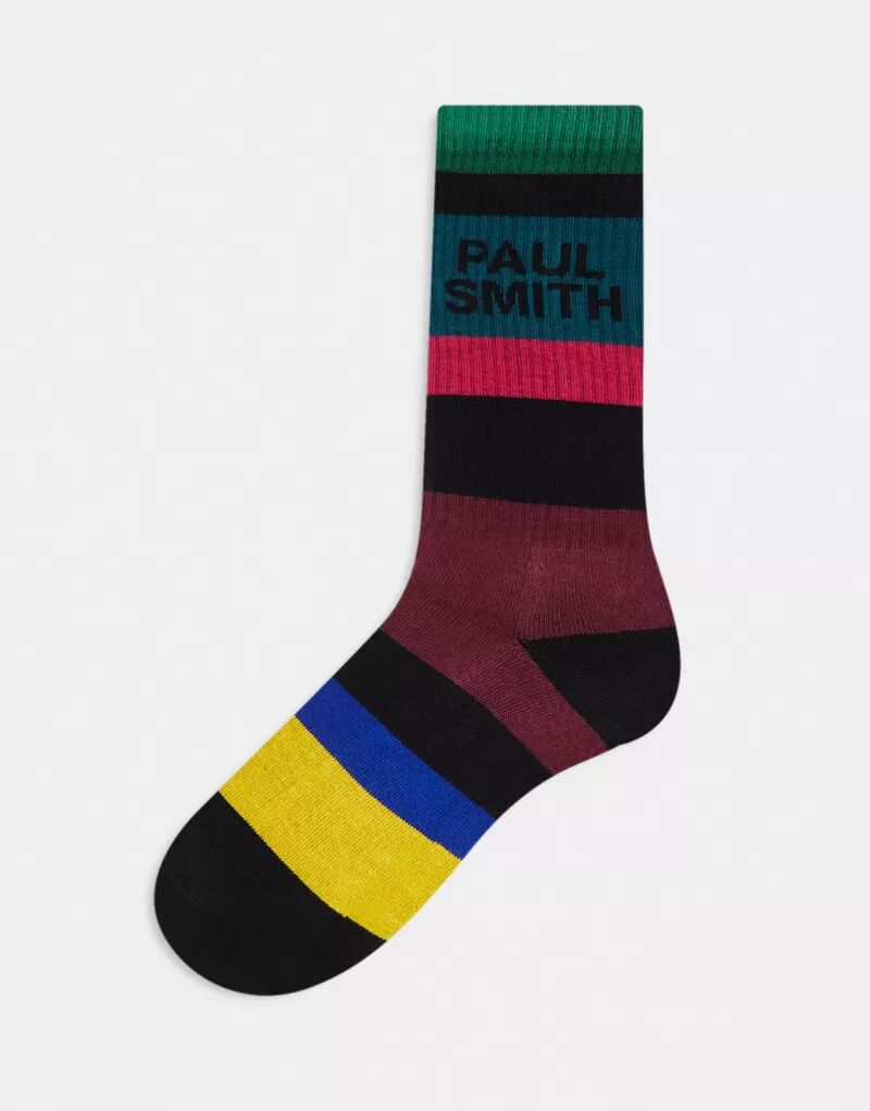 

Спортивные носки с разноцветными полосками и логотипом Paul Smith PS Paul Smith