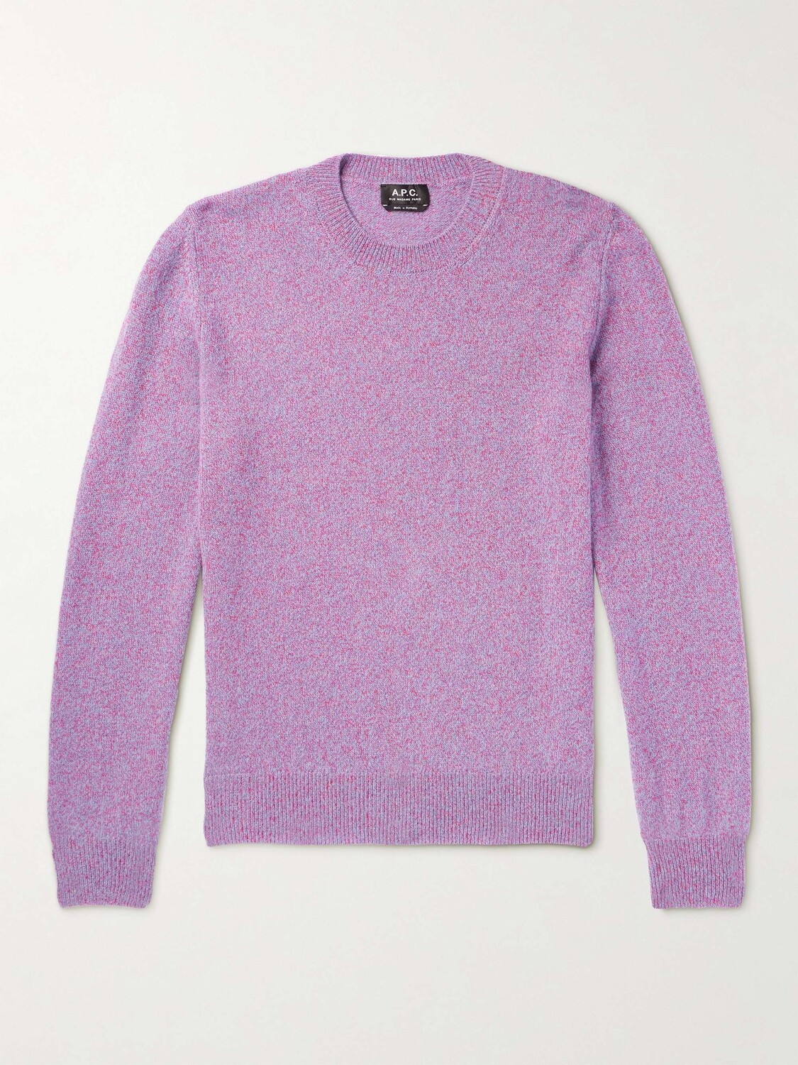 

Свитер Adam из шерсти и хлопка A.P.C., фиолетовый