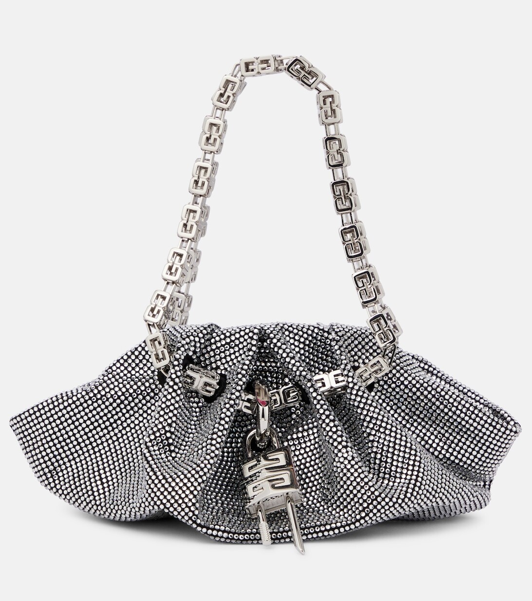 

Сумка на плечо Kenny Mini с кристаллами Givenchy, серебряный