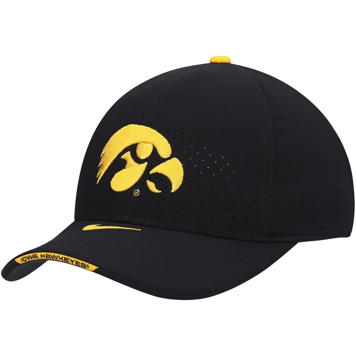 

Мужская кепка Nike Black Iowa Hawkeyes 2021 Sideline Classic99 Performance Flex