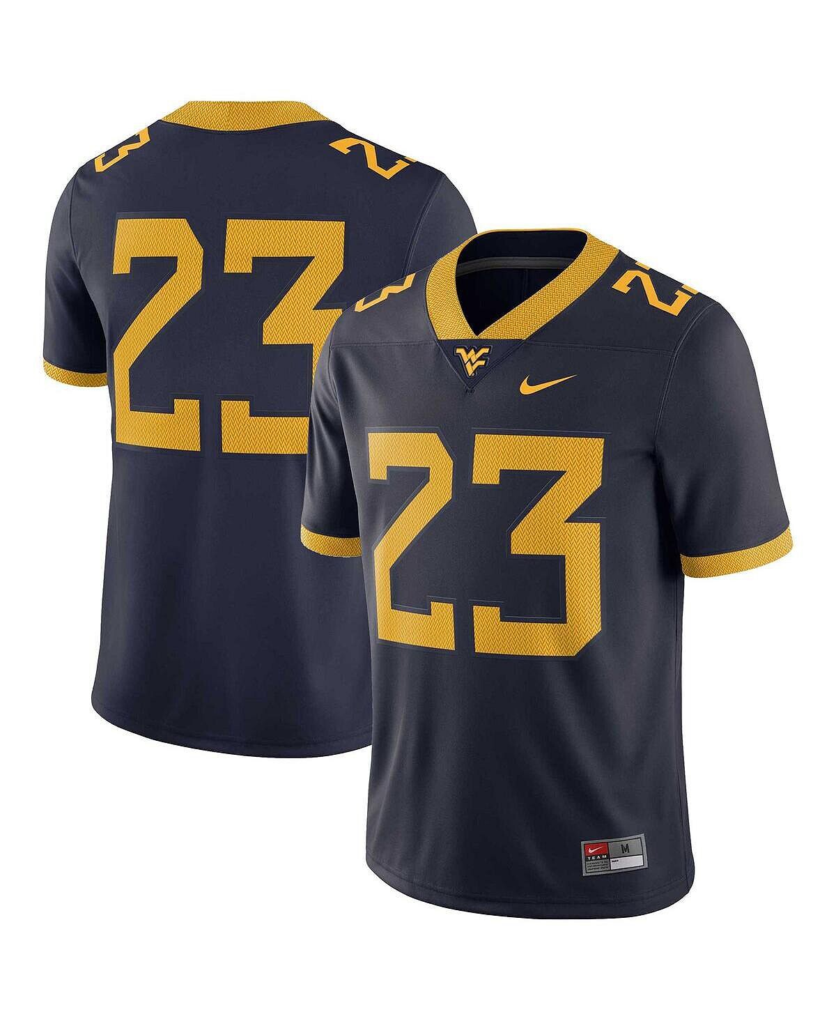 

Мужская игровая майка № 23 темно-синего цвета West Virginia Mountaineers Nike