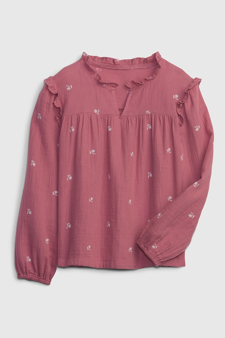 Блузка с цветочным принтом Gap, розовый блузка с цветочным принтом zara розовый
