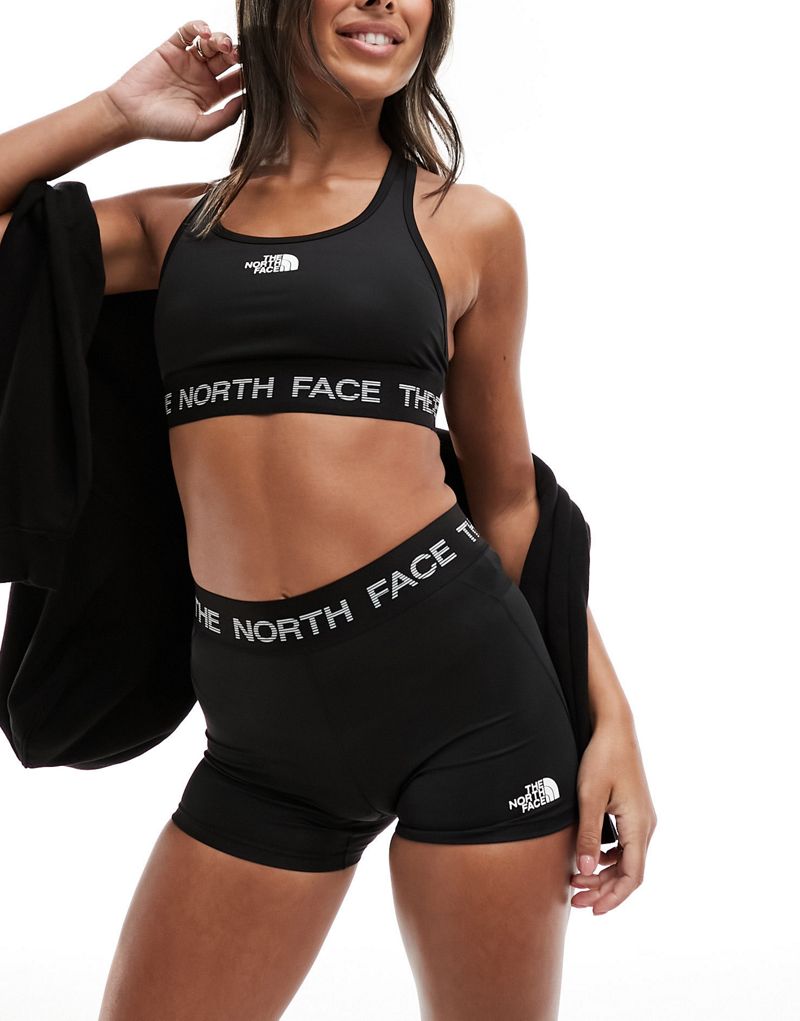 

Черные суперкороткие шорты с логотипом The North Face Tech