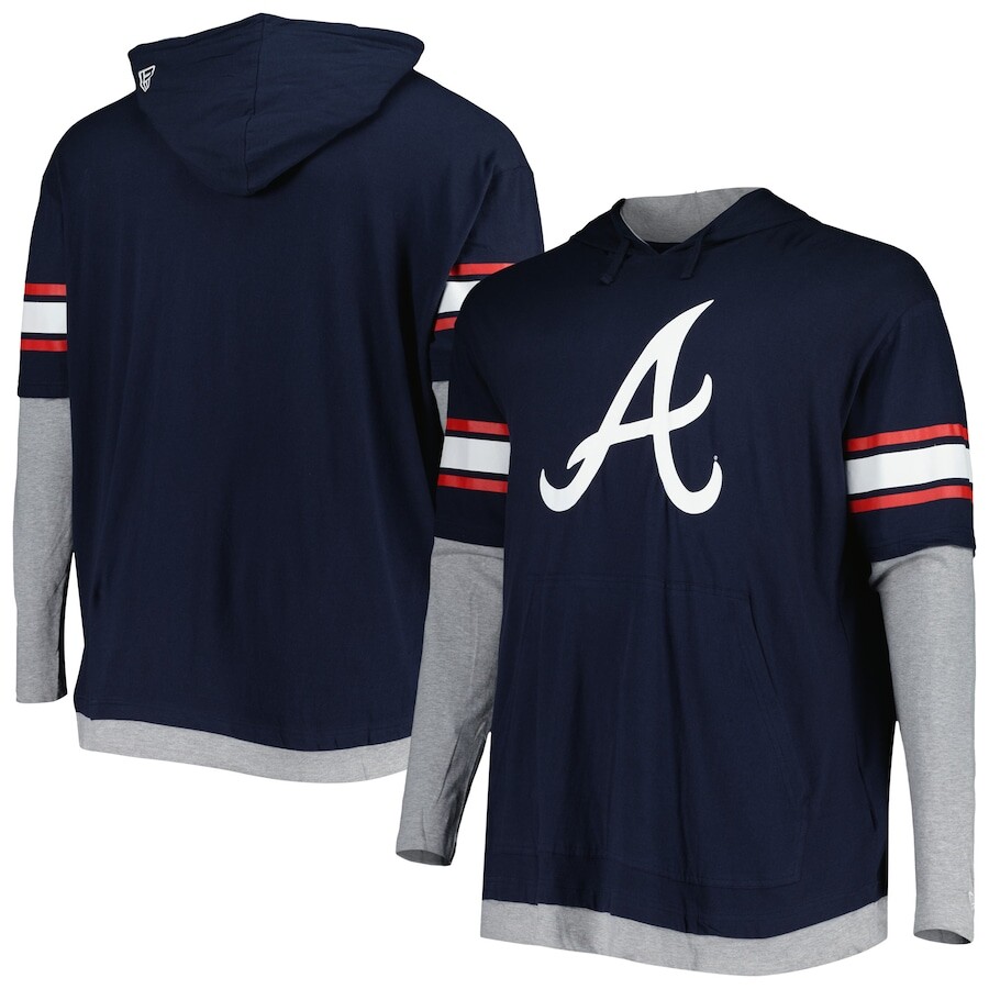 

Пуловер с капюшоном New Era Atlanta Braves, нави