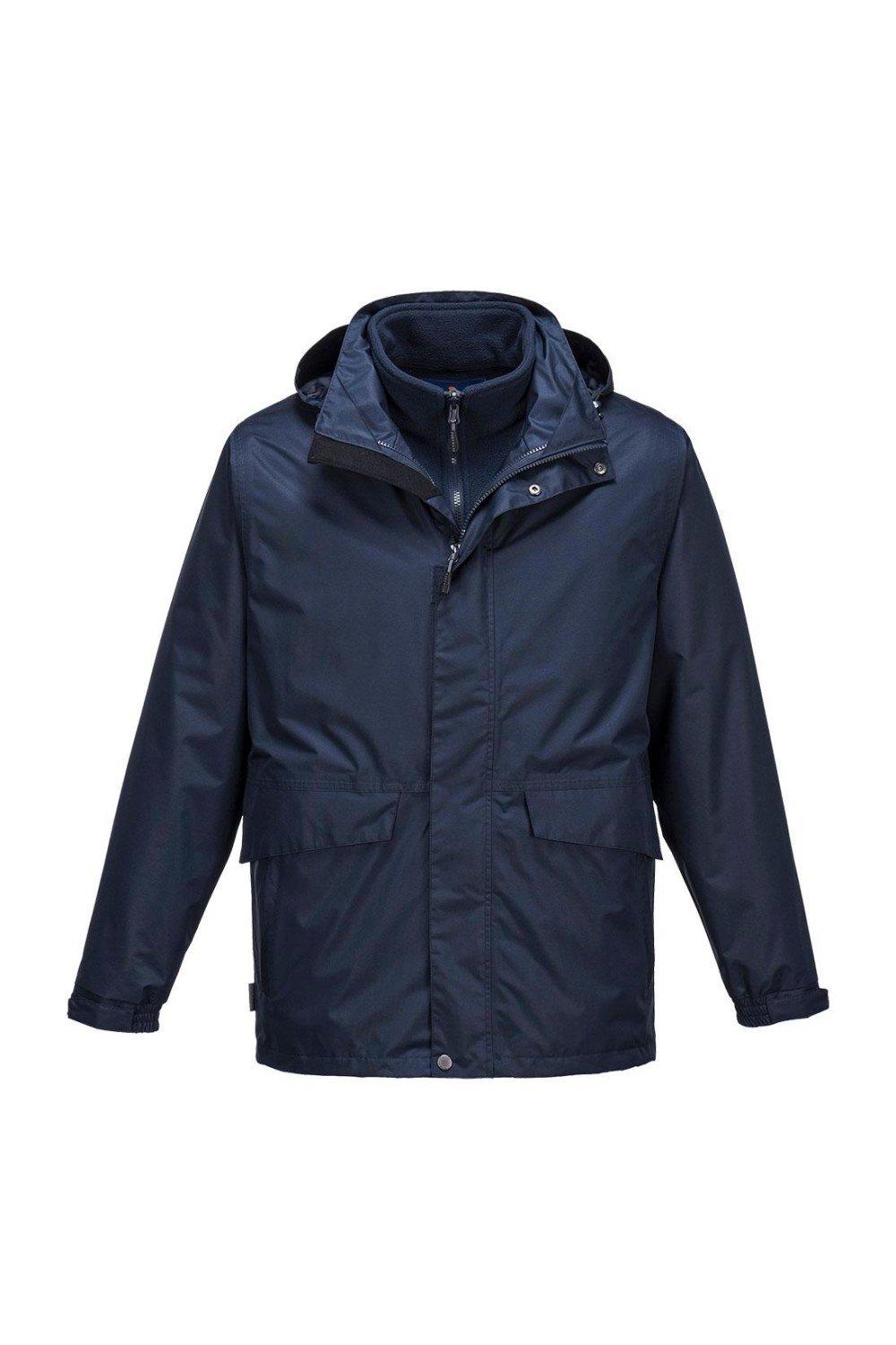 Дышащая куртка Argo 3 в 1 Portwest, темно-синий