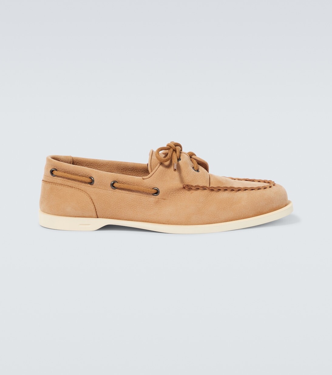 

Туфли-лодочки из фольгированной кожи John Lobb, цвет natural