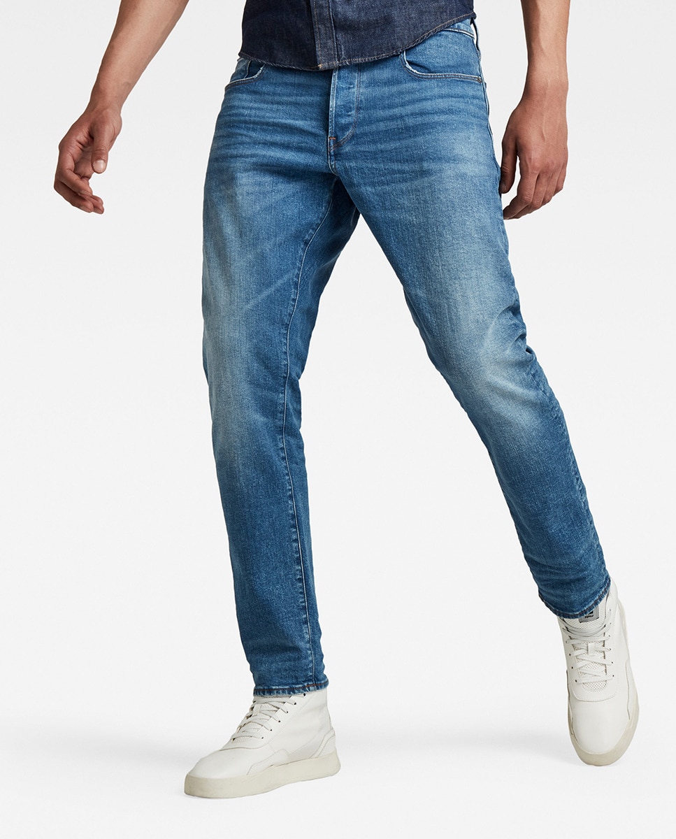 Синие зауженные мужские джинсы 3301 G-Star Raw, синий джинсы zolla классические 42 размер