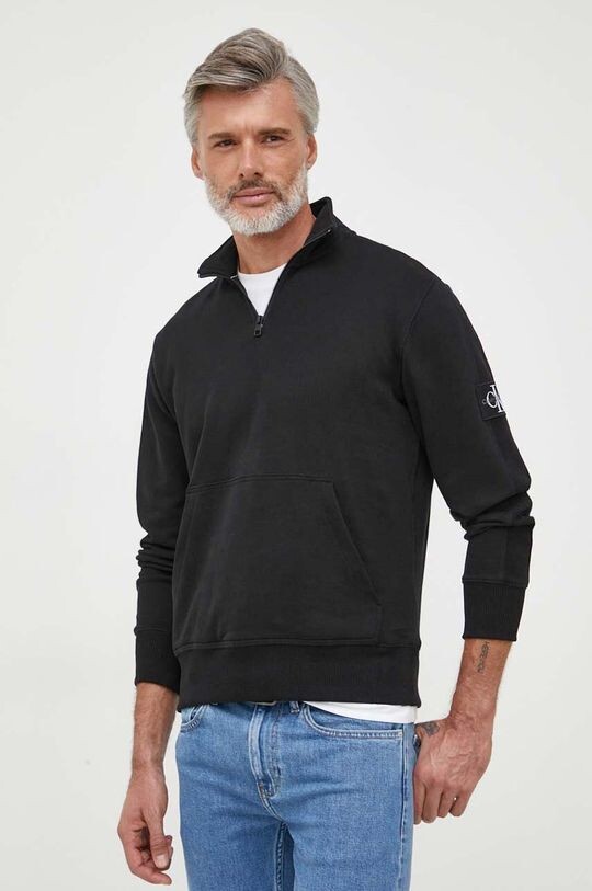 

Хлопковая толстовка Calvin Klein Jeans, черный