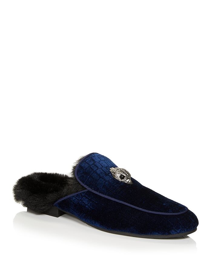 

Мужские бархатные шлепанцы без задника Hugh Eagle Head KURT GEIGER LONDON