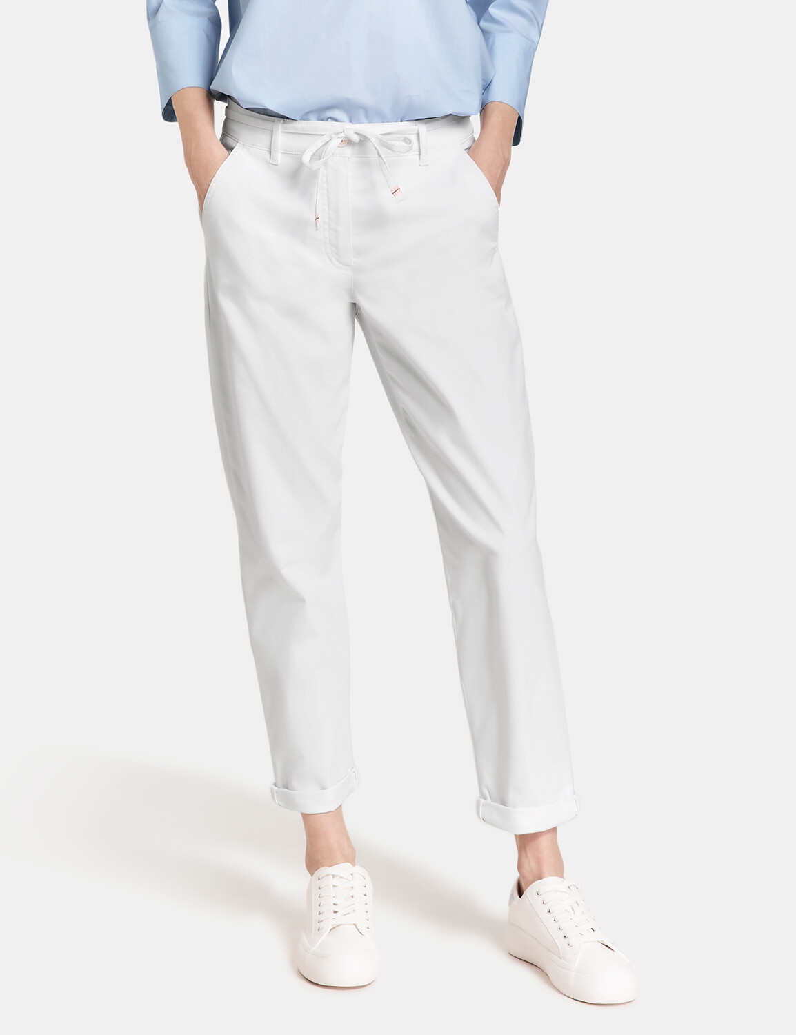 

Брюки Gerry Weber Hose Freizeit verkürzt, белый