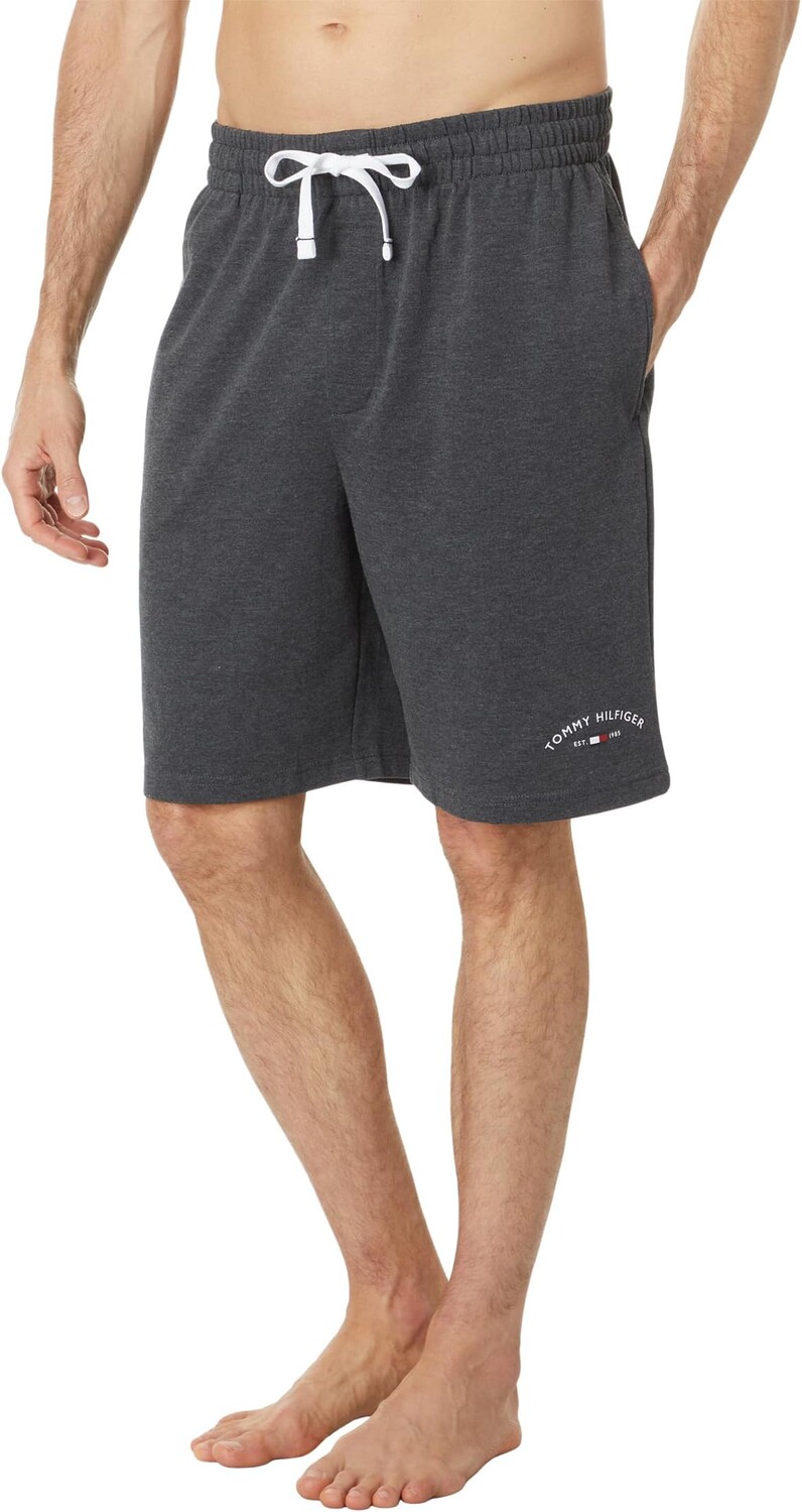 

Флисовые шорты для сна с начесом сзади Tommy Hilfiger, цвет Carbon Heather