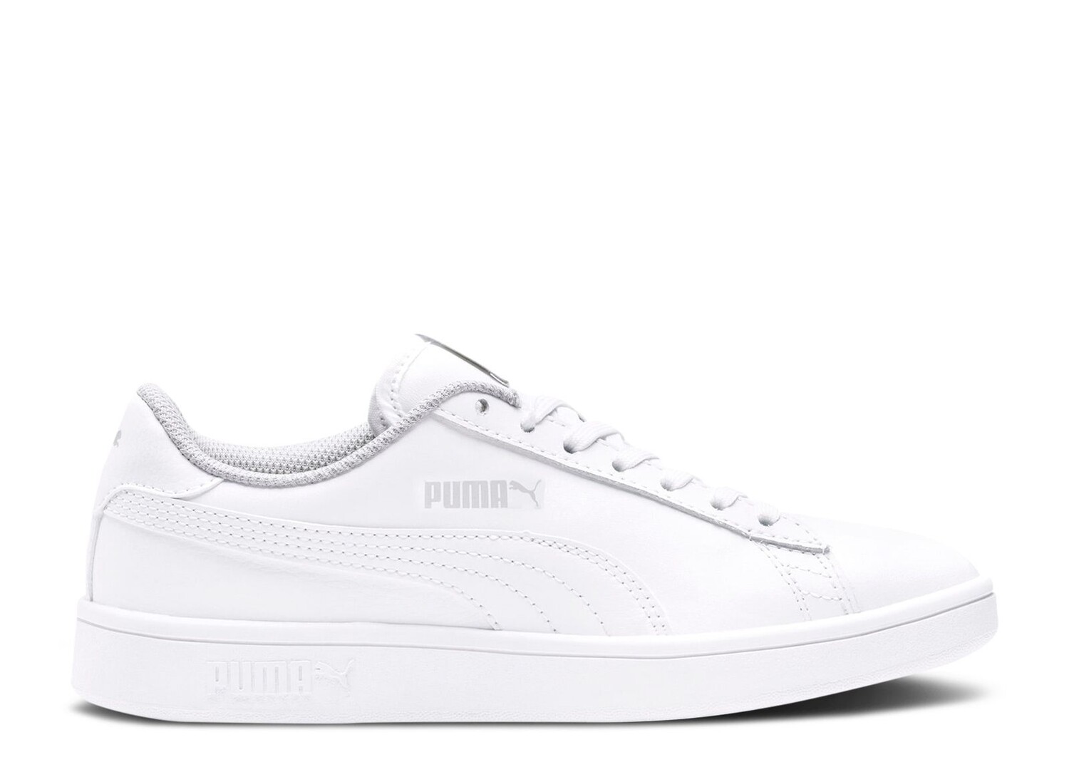 

Кроссовки Puma Smash V2 Leather Big Kid 'Triple White', белый