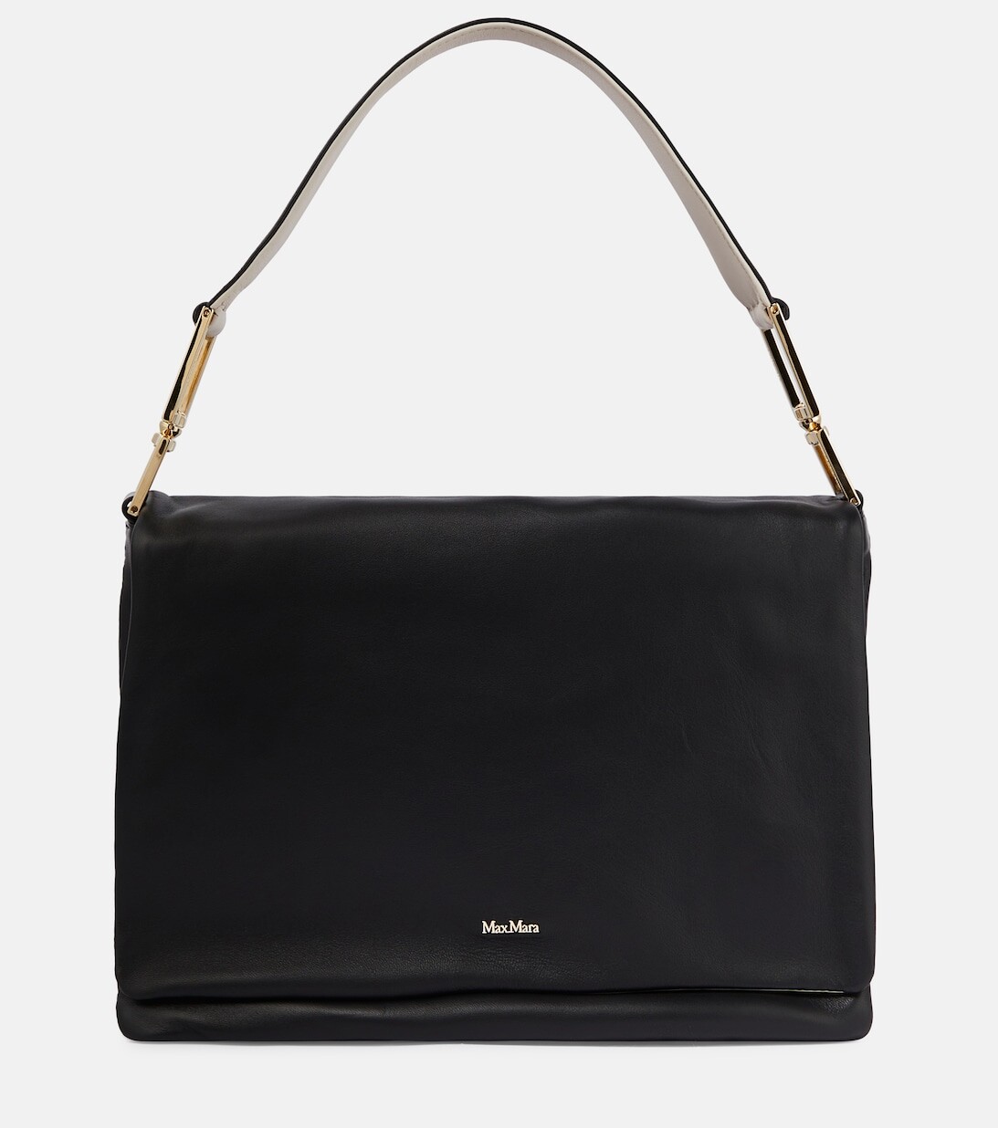 

Сумка через плечо из мягкой кожи среднего размера Max Mara, черный