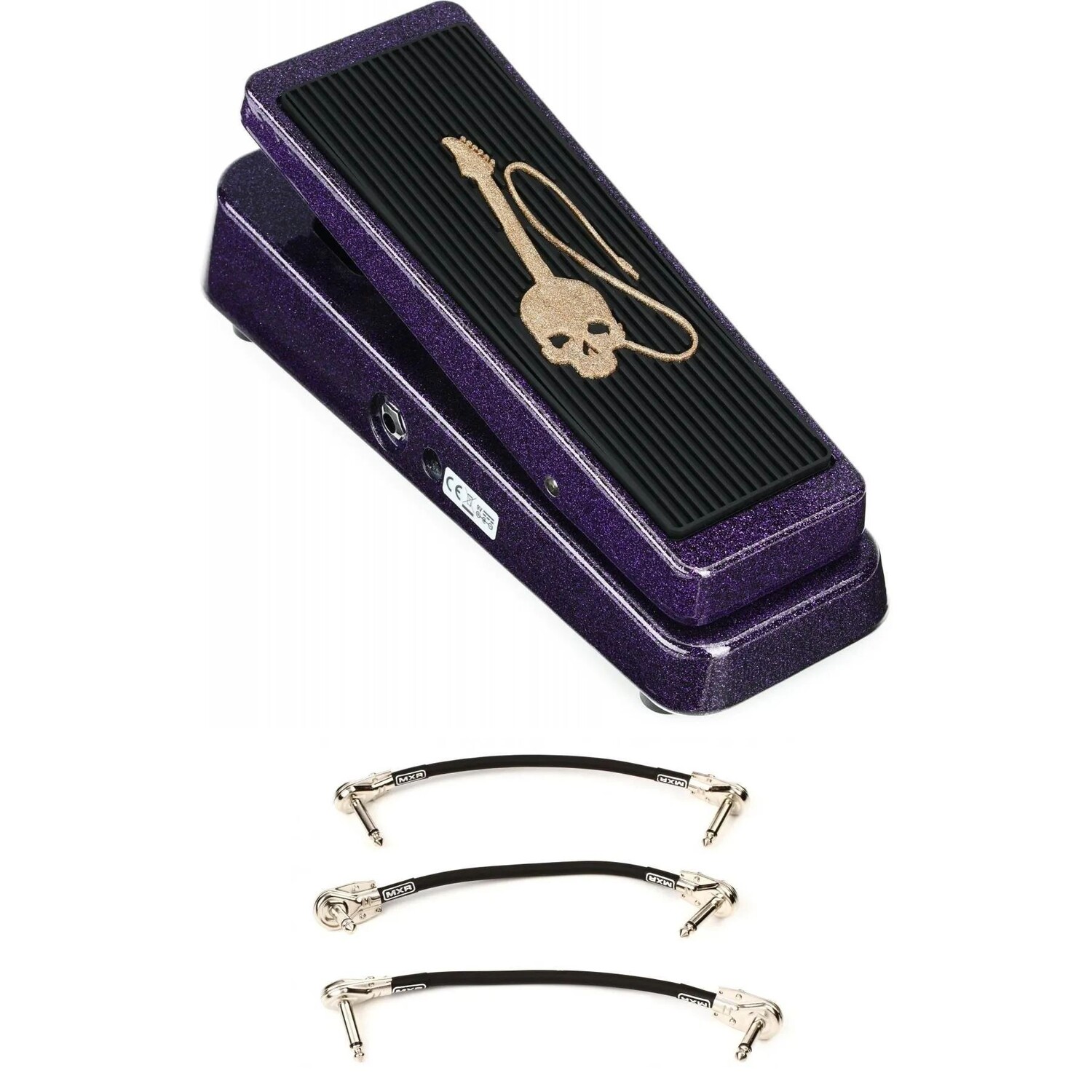 

Dunlop KH95X Kirk Hammett Signature Cry Baby Wah педаль с 3 соединительными кабелями - фиолетовый