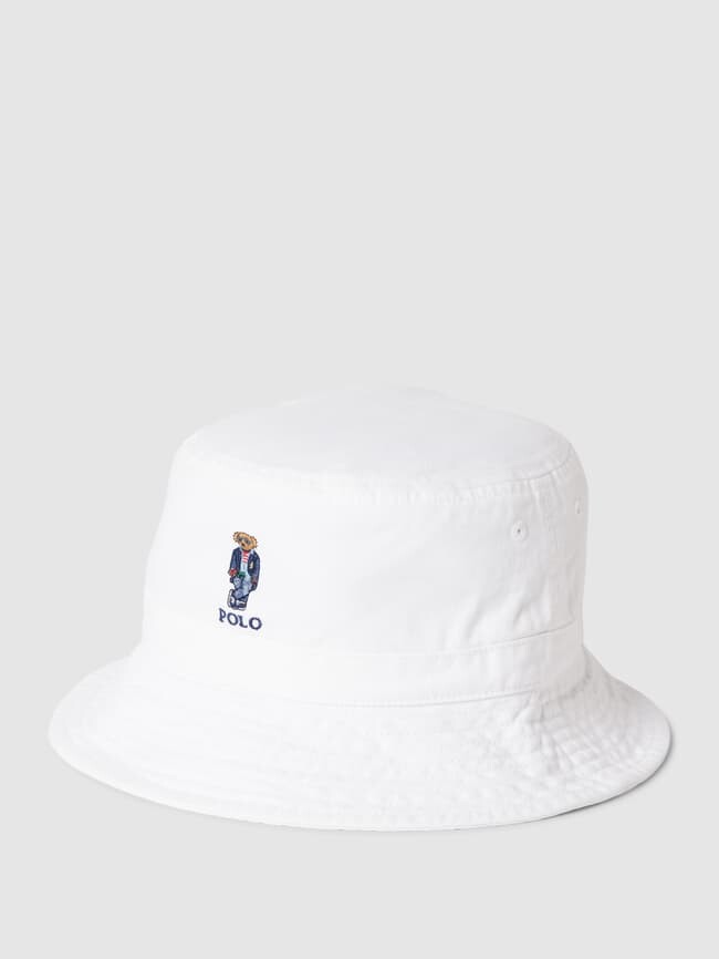 

Панама с пришивной этикеткой модель "МЕДВЕДЬ" Polo Ralph Lauren, белый