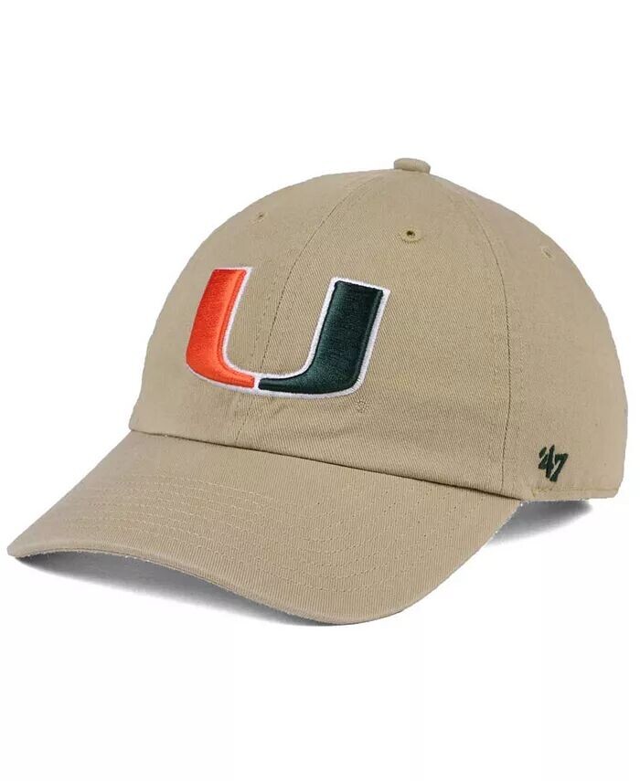 

Кепка Miami Hurricanes CLEAN UP '47 Brand, бежевый