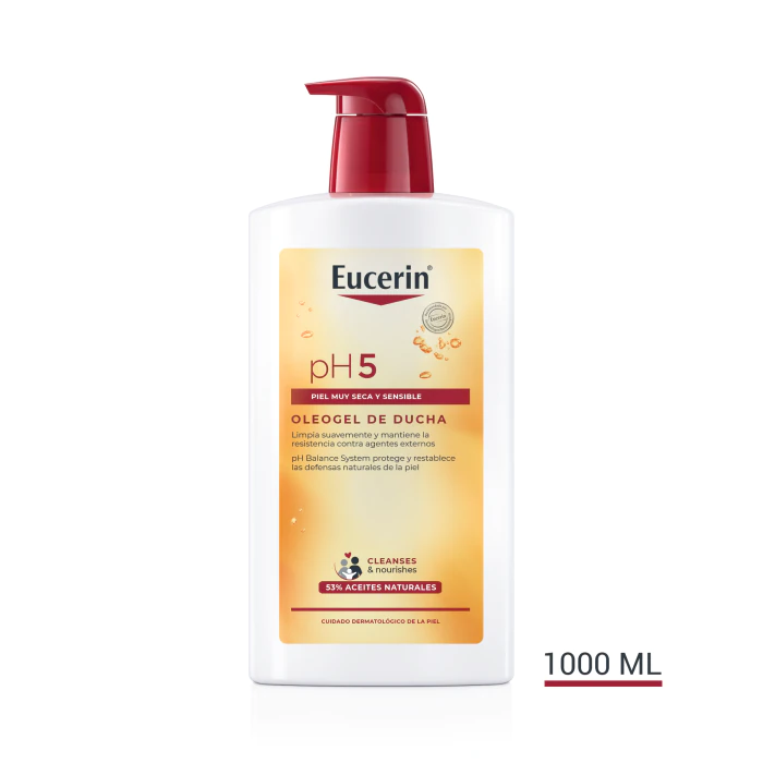 Гель для душа pH5 Oleogel de Ducha Eucerin, 1000 ml