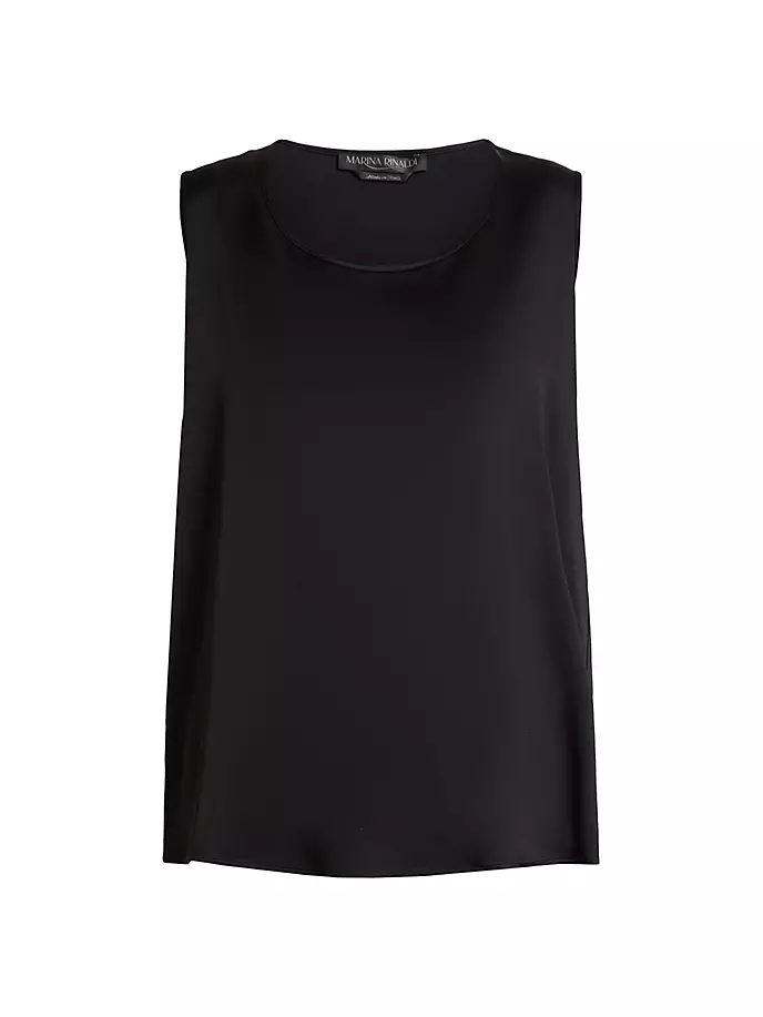 

Блестящий топ без рукавов Frisottino Marina Rinaldi, Plus Size, черный