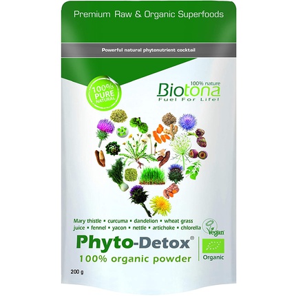 Порошок Superfoods Phyto-Detox 100% органический порошок, Biotona