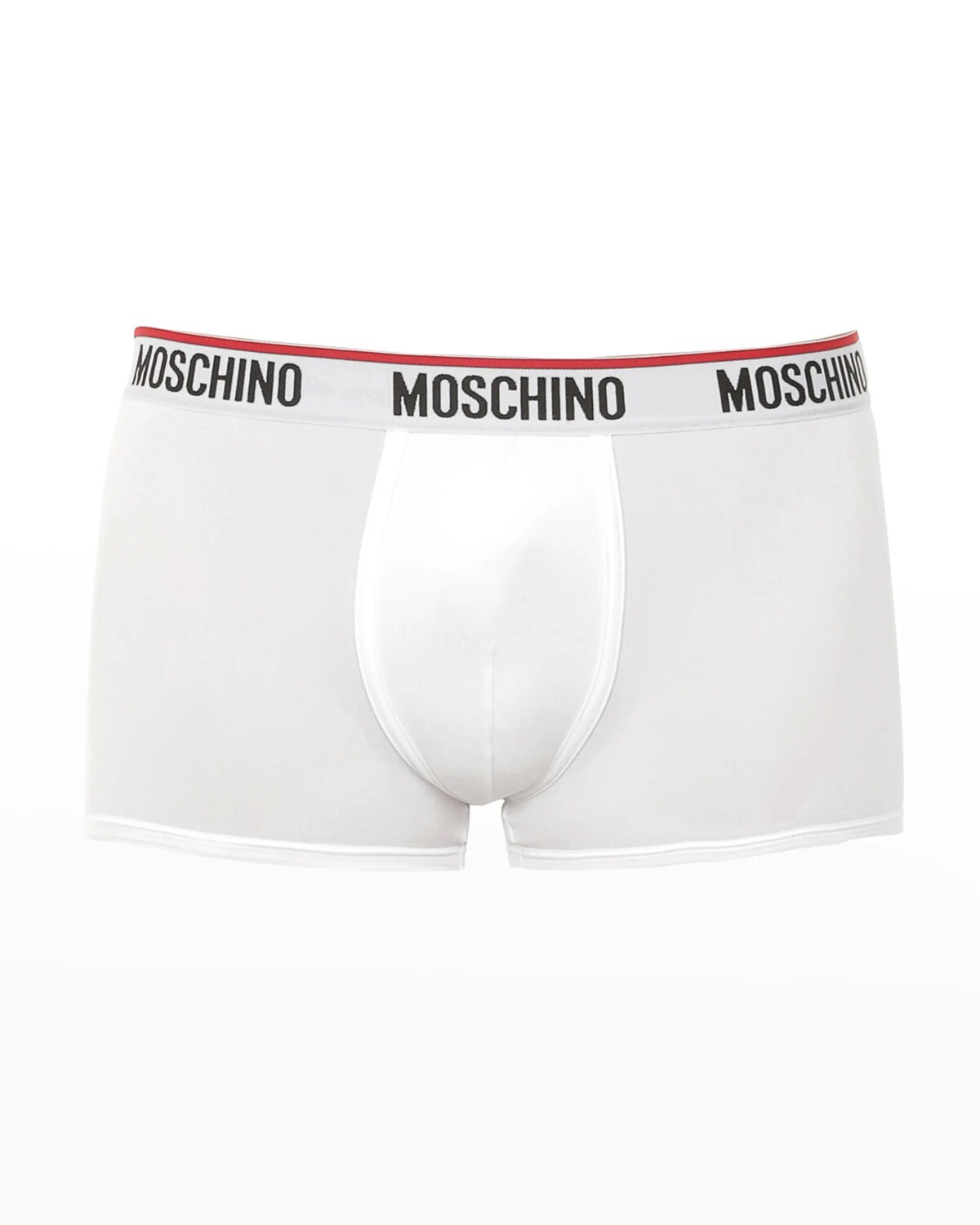 

Мужские одинарные трусы-боксеры с поясом и логотипом Moschino, белый