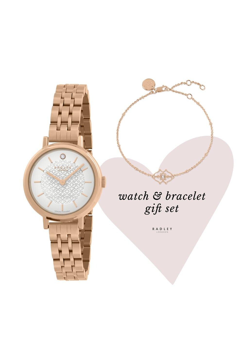 

Аналоговые кварцевые часы Diamond Street Fashion — Ry4630-Set Radley, серебро
