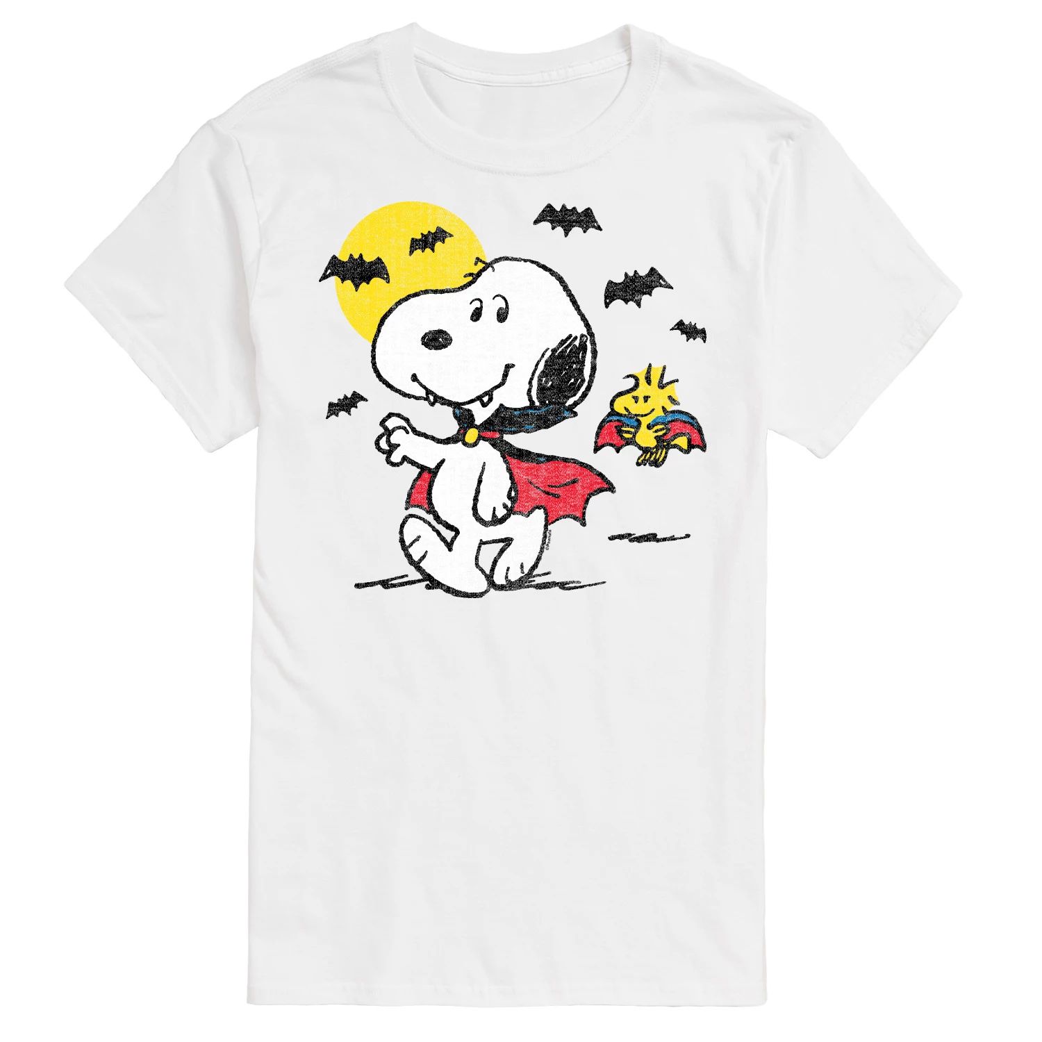 Футболка Big & Tall Peanuts Vampire Snoopy Licensed Character, белый