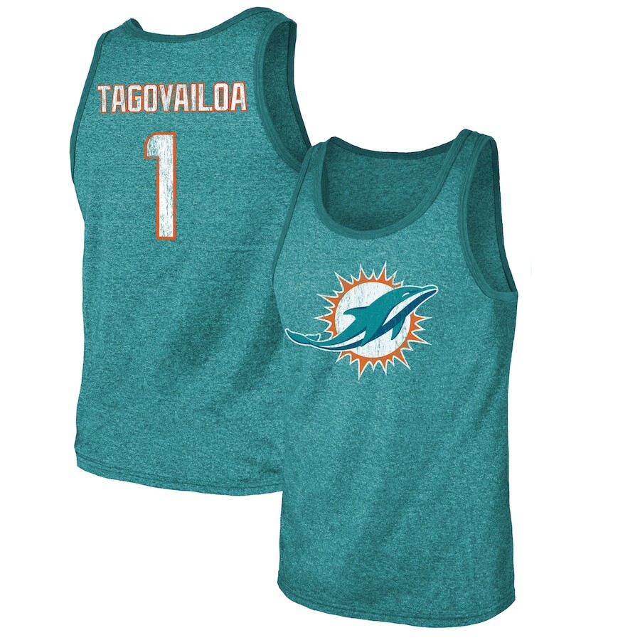 

Майка Majestic Threads Miami Dolphins, аква