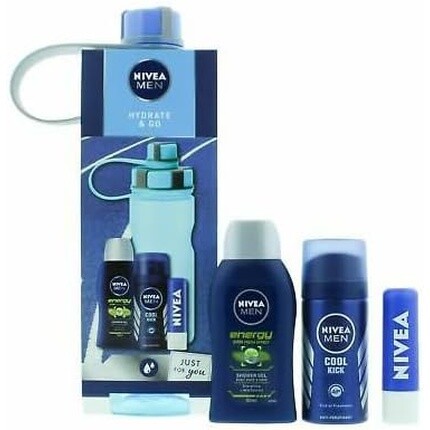 

Мужская бутылка для воды Hydro из 4 предметов и подарочный набор Minis, Nivea