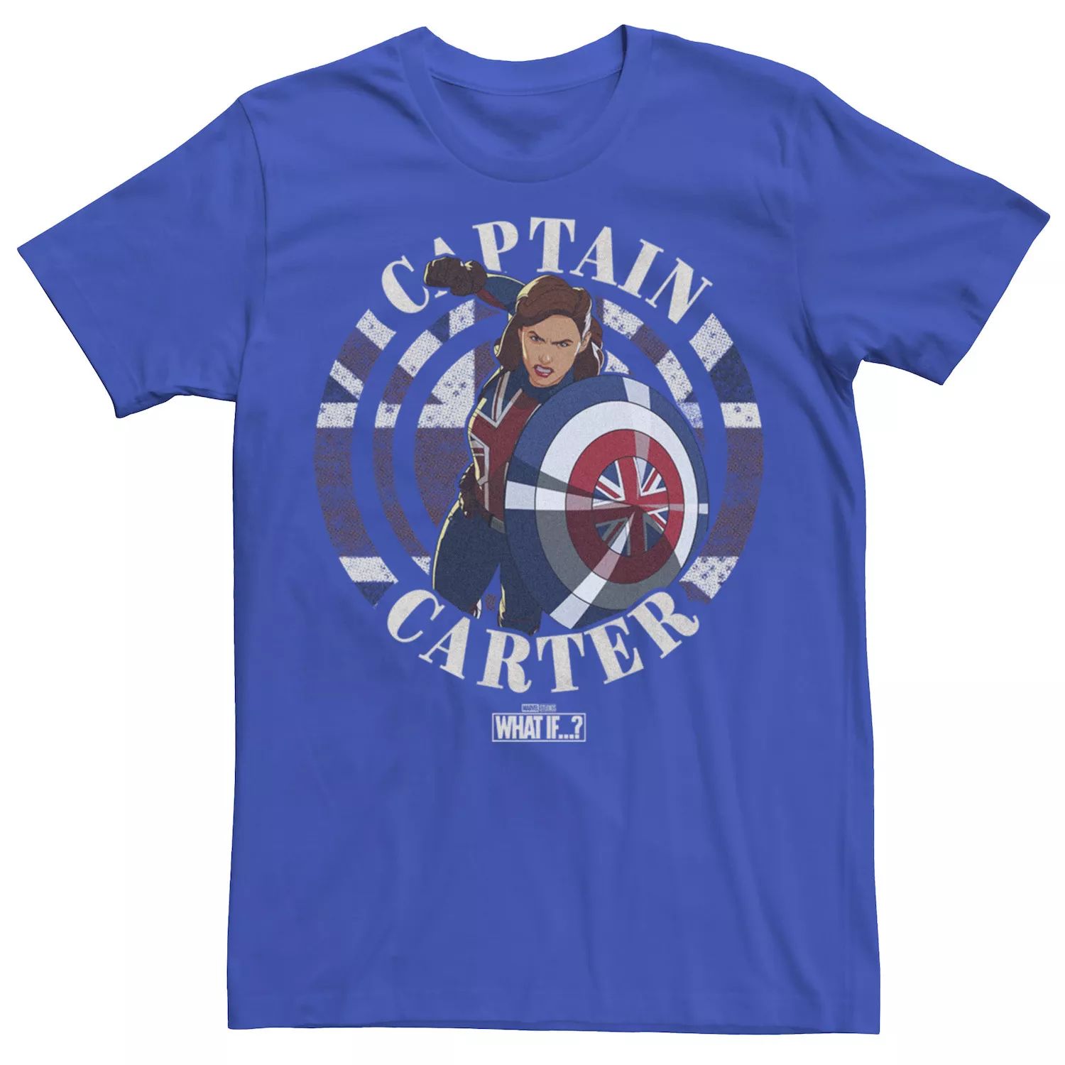 Мужская футболка Marvel What If Captain Carter со штампом Licensed Character фигурка funko what if captain carter stealth suit 968 58653