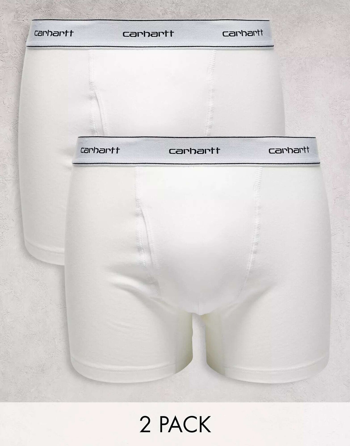 

2 пары хлопковых трусов-боксеров Carhartt WIP белого цвета