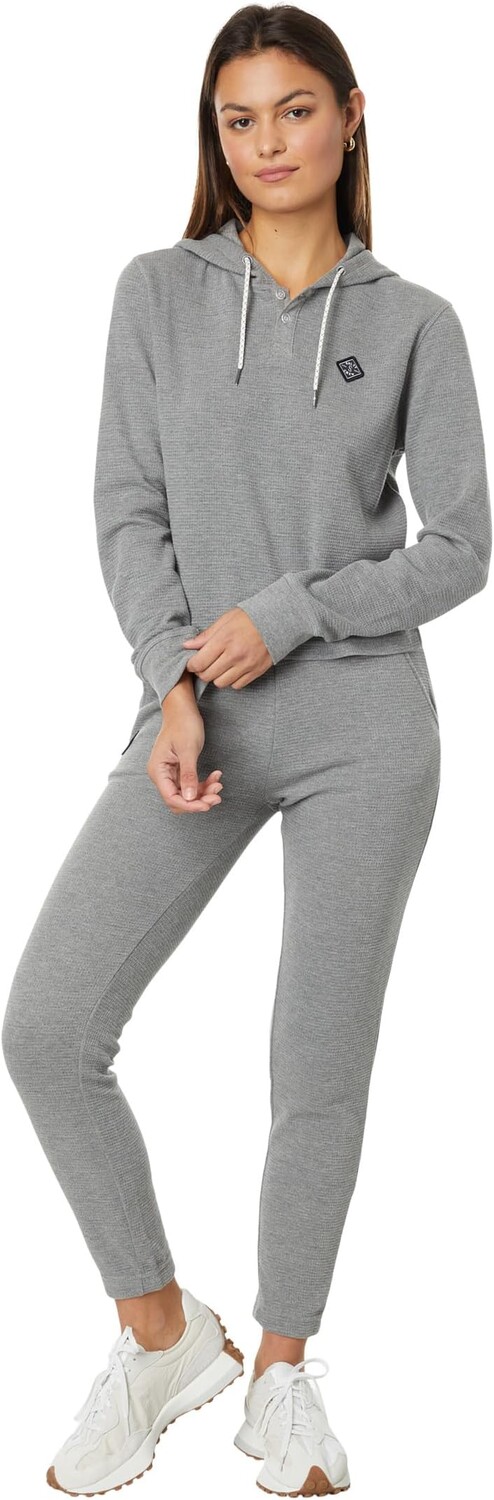 

Термотолстовка Tippet Henley с капюшоном Salty Crew, цвет Heather Grey