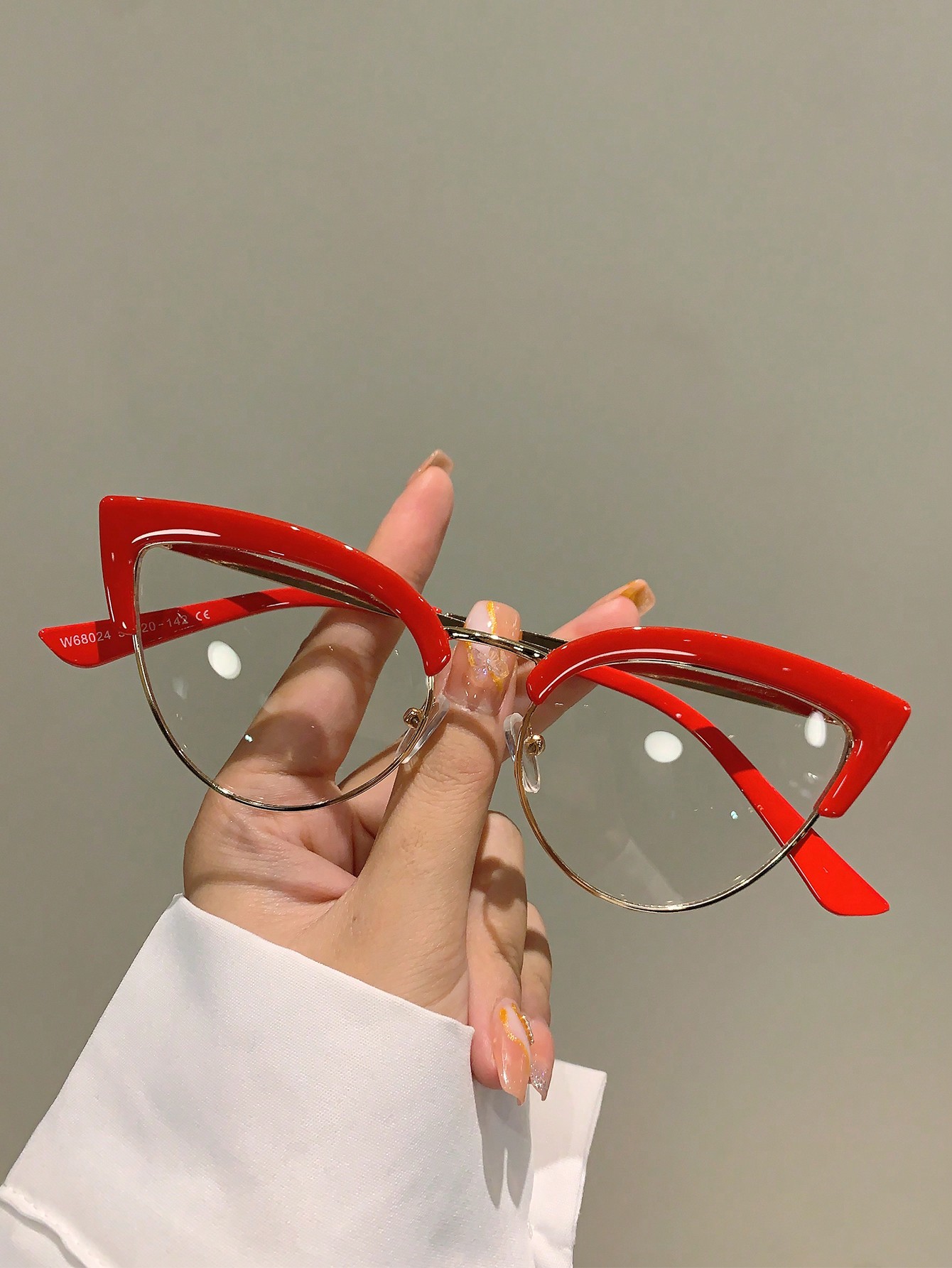 Женские разноцветные оптические очки «кошачий глаз» без оправы модные простые классические деловые очки для чтения в полуоправе светильник защитой от синего света ульсветильник очки для защиты глаз