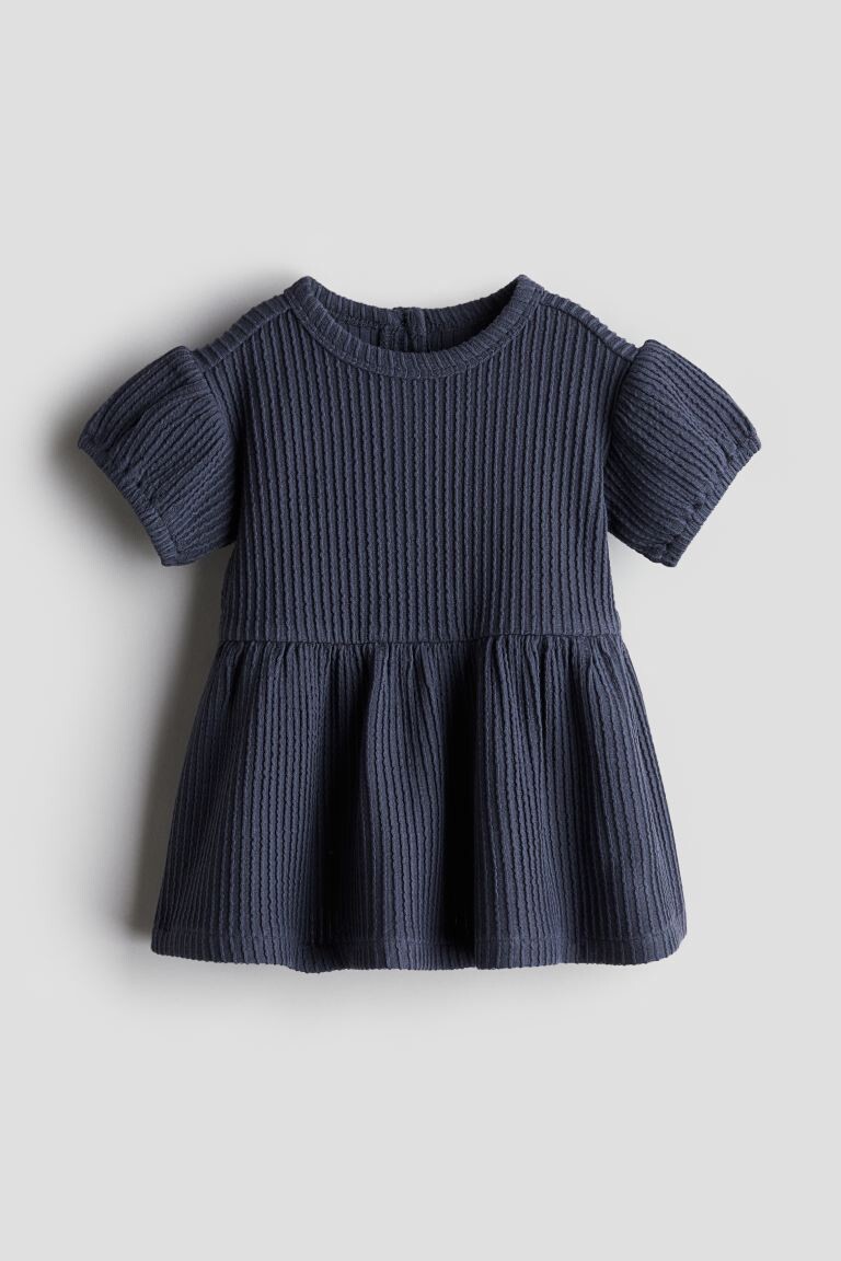 

Платье из джерси в рубчик со структурой H&M, синий