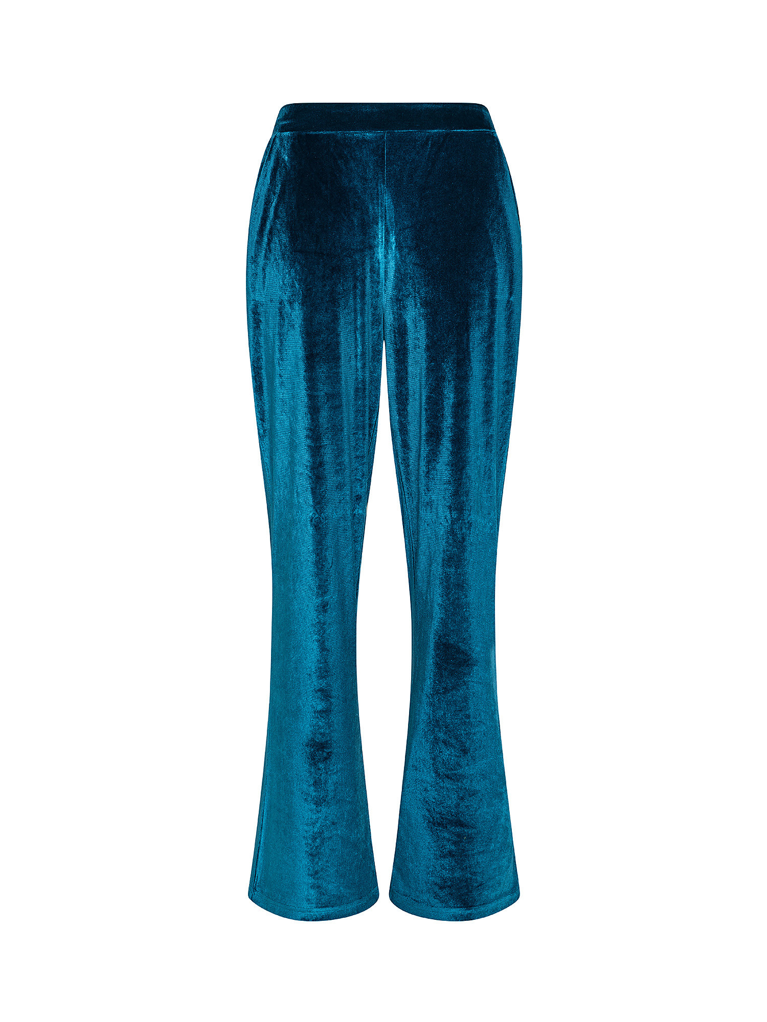 Велюровые брюки Koan Knitwear, зелено-голубой